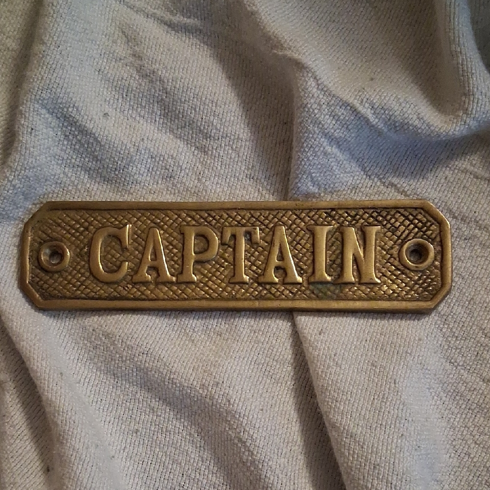 Captain Sign Goes Over Doorway